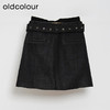 oldcolour秋冬款复古高腰百搭短款半身裙女L42061267 商品缩略图3