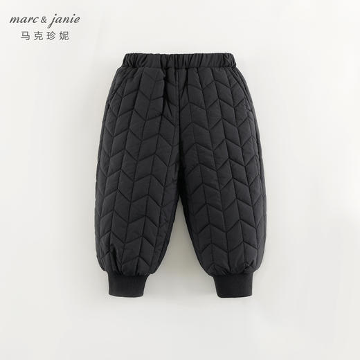 [校服神器]马克珍妮男童时尚麦穗绗缝束脚棉裤儿童裤子冬装241332 商品图1