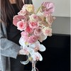 粉色系瀑布手捧花 商品缩略图0
