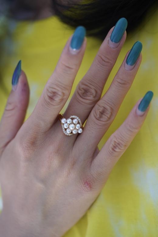 Akoya戒指「手捧花」 商品图1