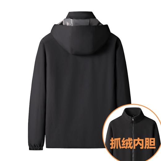 【三合一冲锋衣】【新款DK】大依优型大码三合一户外衣两件套外套可脱卸帽冲锋衣男宽松加肥加大码上衣夹克户外 商品图7