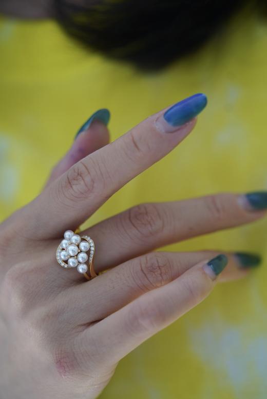 Akoya戒指「手捧花」 商品图2