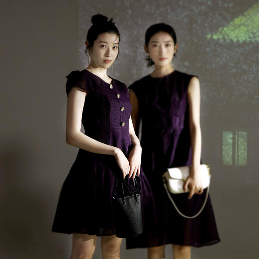 【伯妮斯茵】包袖中长款连衣裙 2S500018 商品图2