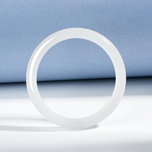 六鑫珠宝 白月光平安福镯 荔枝冻高冰玉镯 商品图2