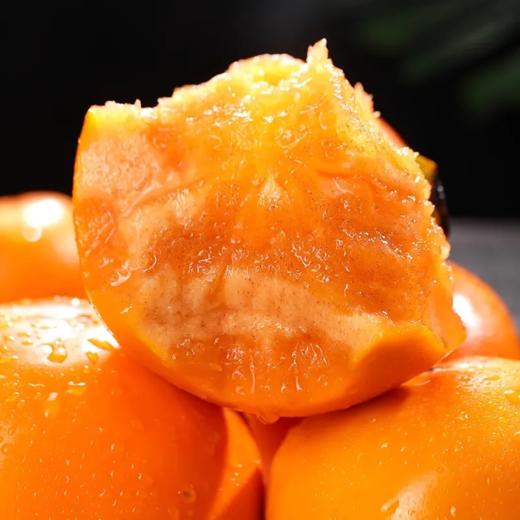 甜果源源 陕西渭南新鲜脆柿子 巧克力脆柿脆甜硬柿子水果生鲜5斤优选装 净重4.5斤(单果100g+） 商品图3