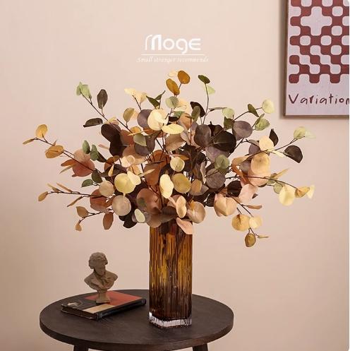 轻奢琥珀水晶方缸花瓶---火树烟花 商品图0