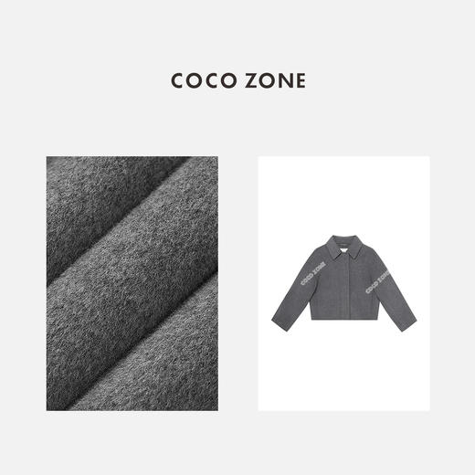 COCO ZONE 2024高级感气质小翻领插肩袖纯色休闲外套24C10196 商品图2