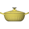 北鼎（Buydeem）24CM珐琅锅铸铁锅 黄色【HSZB10.0】 商品缩略图7