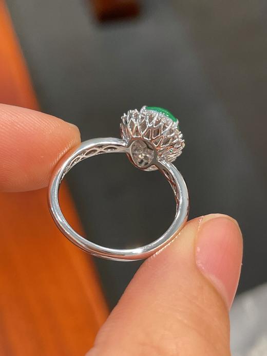 18K金阳绿葫芦戒指 商品图2