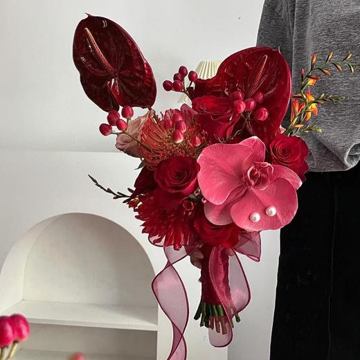 红色系手捧花 商品图0