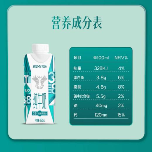 新希望云牧场3.8g梦幻盖纯牛奶250ml*10 商品图2