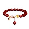 六鑫珠宝 桃你欢心桃花朱砂手串 S925银 商品缩略图3