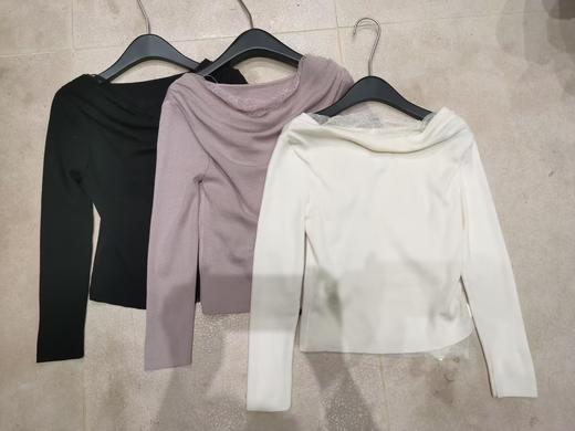 【门店同款】ENJOY冬季C-温柔拼蕾丝针织衫 159521570 商品图0