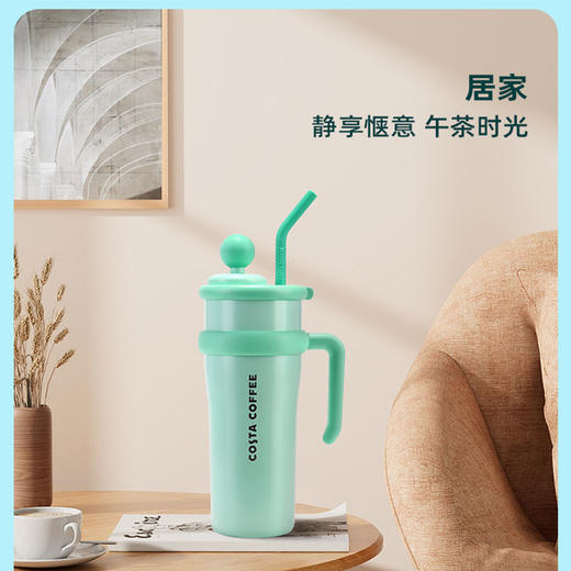 【代发】COSTA 巨无霸2.0大号保温杯高颜值学生吸管直饮杯子1.25L 商品图3