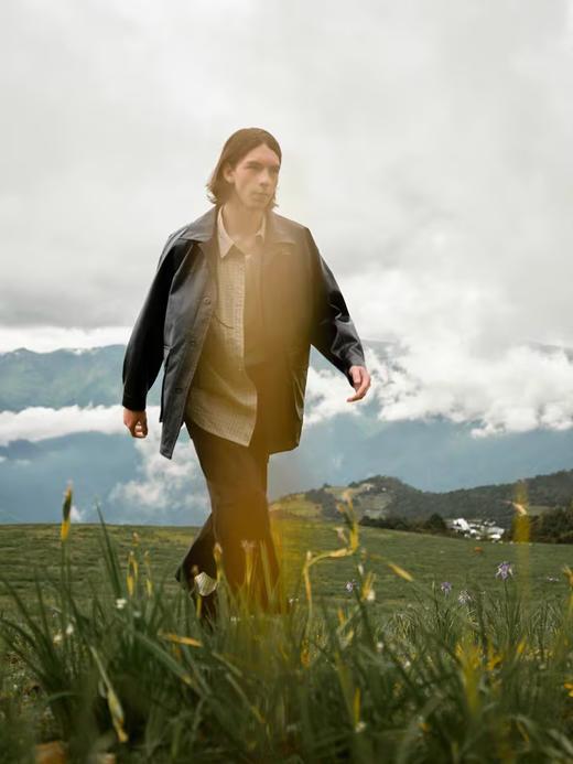 EviStub/E-4QWT706/猎装风衣廓形经典皮衣夹克外套 商品图2