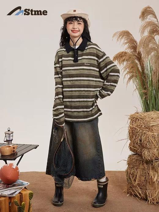 早乙女惠子saotome/STMPL243251/肌理条纹Polo 商品图1