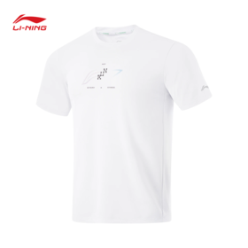 李宁跑步系列男子反光速干透气短袖T恤ATSU201