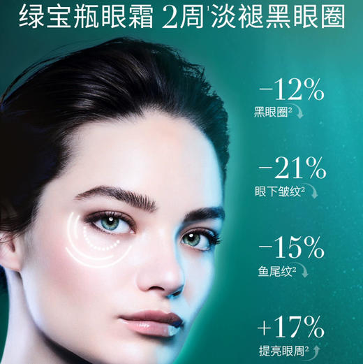 【专柜小样】法国 HR赫莲娜 绿宝瓶眼部精华乳 眼霜 3ml 商品图2