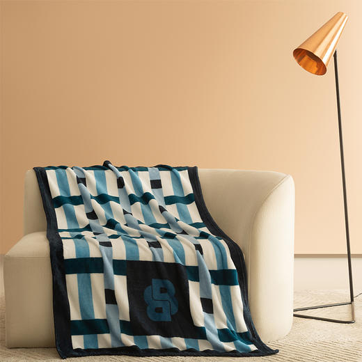 17312-HBMT-035 BOSS晶格条纹毯 商品图0