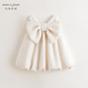 马克珍妮女童可爱大蝴蝶花苞连衣裙儿童裙子2024年秋冬新款240959 商品缩略图2