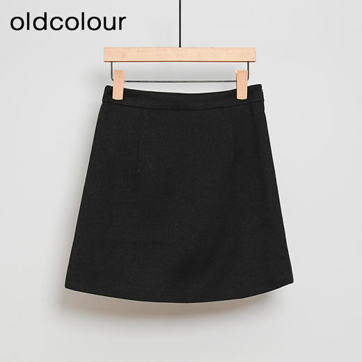 oldcolour黑色春秋款气质减龄小个子设计感短裙女DN33061524 商品图1