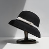疯帽子 赫本风羊毛呢灯罩帽子女 冬法式复古优雅气质盆帽保暖 商品缩略图4