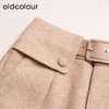 oldcolour春秋款简约气质直筒厚实长款休闲裤女DN13073016 商品缩略图3