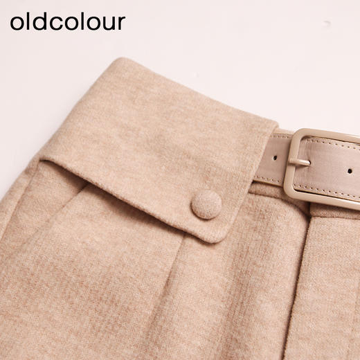 oldcolour春秋款简约气质直筒厚实长款休闲裤女DN13073016 商品图3