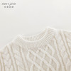 马克珍妮男童立体扭花绵羊毛毛衣儿童针织衫2024年秋冬新款241767 商品缩略图4