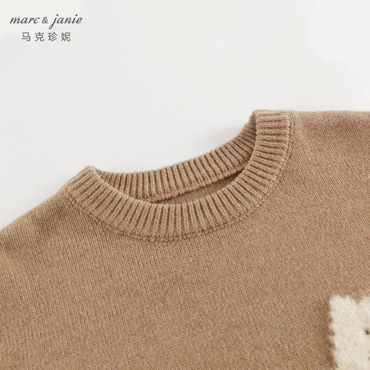 马克珍妮男童萌趣动物提花毛衣儿童针织衫2024年秋冬新款241772 商品图4