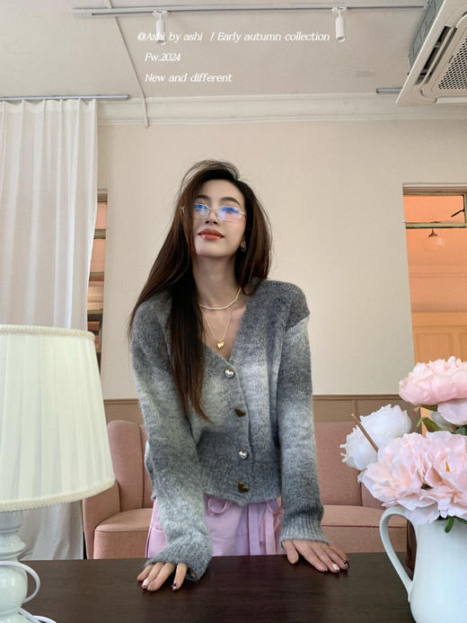 一眼钟情马海毛渐变开衫 商品图5