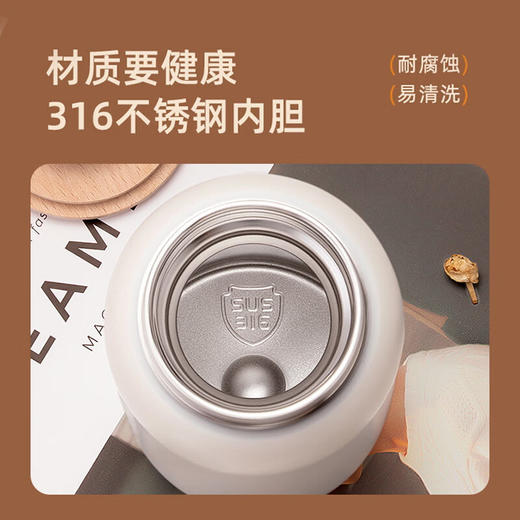 飞利浦PHILIPS智能温显可充电保温杯316不锈钢茶水分离水杯 AWP2775 商品图3