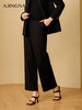 【商场同款】阿菁娜2024秋季新款高腰宽松显瘦直筒裤A29Q210061 商品缩略图3