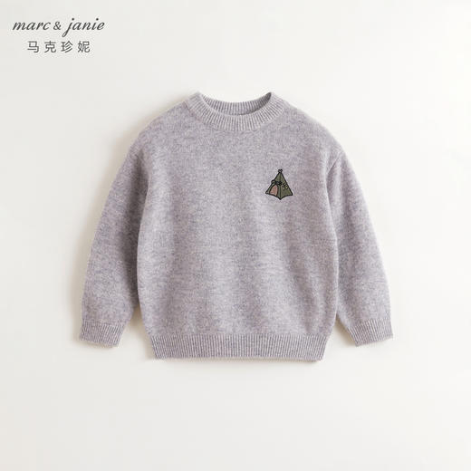 马克珍妮男童山系户外纯羊毛针织衫儿童毛衣2024年秋冬新款241702 商品图1