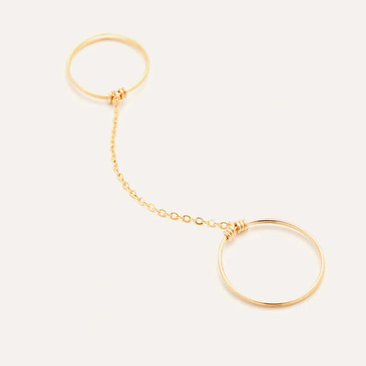 北京仓｜YAY-bague essentiel jumelle-连指戒指［法国设计师］ 商品图1