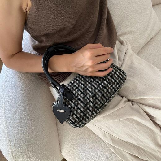 geemaa 格纹毛呢波士顿包 商品图0