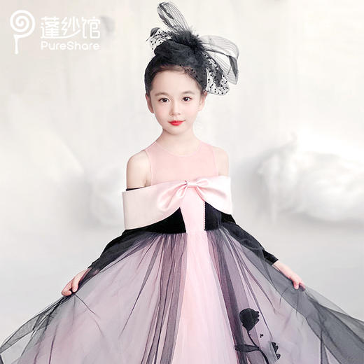 pureshare蓬纱馆  暗夜玫瑰礼服裙 商品图2