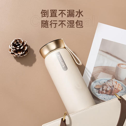 飞利浦PHILIPS智能温显可充电保温杯316不锈钢茶水分离水杯 AWP2775 商品图8