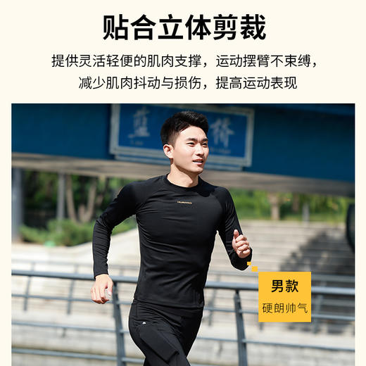 【顺丰发货】HUAPAO画跑 专业运动速干紧身压缩上衣、长裤、套装 商品图6
