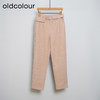 oldcolour春秋款简约气质直筒厚实长款休闲裤女DN13073016 商品缩略图0
