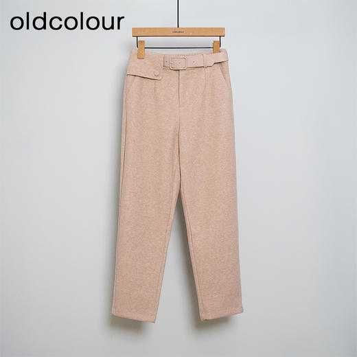 oldcolour春秋款简约气质直筒厚实长款休闲裤女DN13073016 商品图0