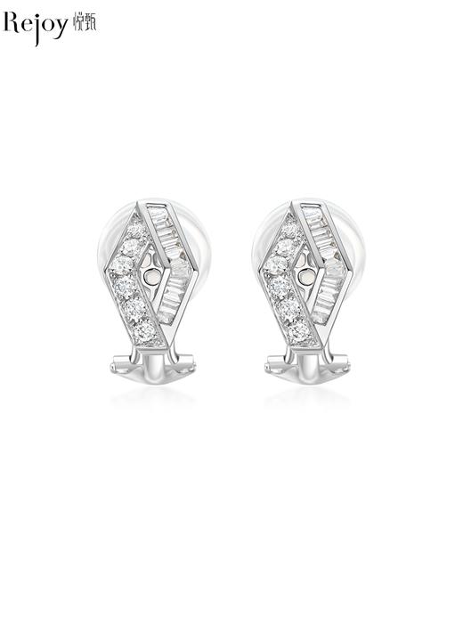 【天猫同款】18k金两戴款钻石耳夹  菱霄 商品图0