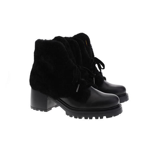 sheme新生系列温暖舒适牛皮女士系带短靴可定制 商品图5