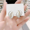 JU-DC0021时尚个性几何气质百搭耳环女2024新款小众设计感优雅耳扣耳钉耳饰 商品缩略图2
