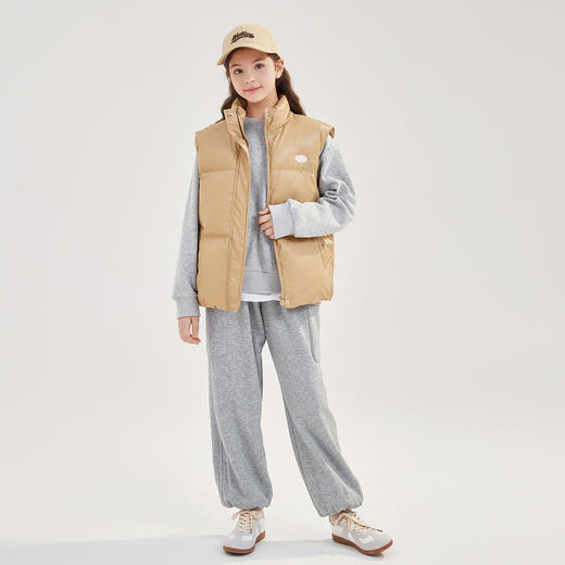 笛莎Deesha青少年女童马甲2024冬季新款淑女学院风羽绒马甲 商品图2