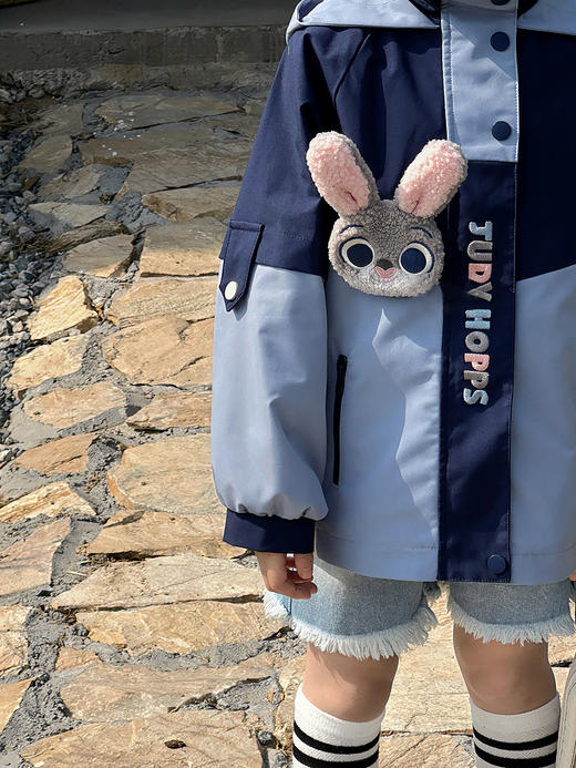 朱迪警官/尼克狐风衣外套2025秋装新款儿童装时髦兔子警官冲锋衣 商品图2