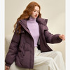 设计感飘带防风立领可拆帽女秋冬加厚保暖面包服外套V0043420 商品缩略图2