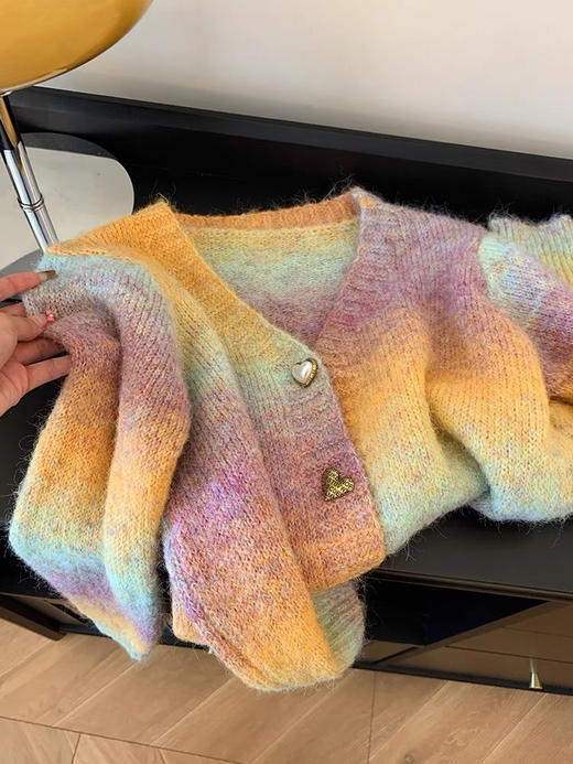 一眼钟情马海毛渐变开衫 商品图9