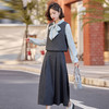 时尚休闲套装秋冬新款女装气质背心马甲+衬衫+半裙三件套裙HR-CZJ7813 商品缩略图3