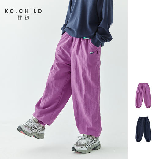 棵初24年儿童冬季户外机能防泼水加绒长裤亲子款内里摇粒绒束脚裤 商品图0